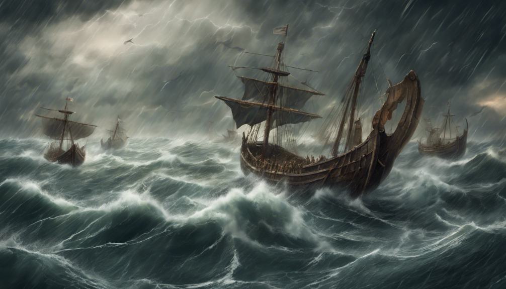 viking ships in turmoil